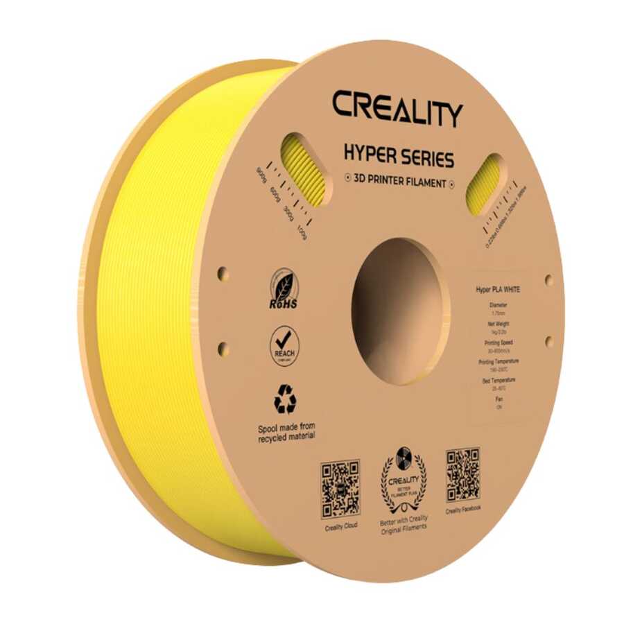 Creality Hyper PLA Sarı Filament 1.75mm 1Kg