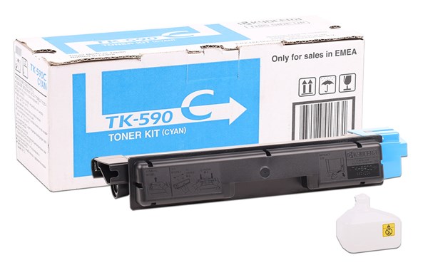 Kyocera Mita TK-590 Orjinal Mavi Toner