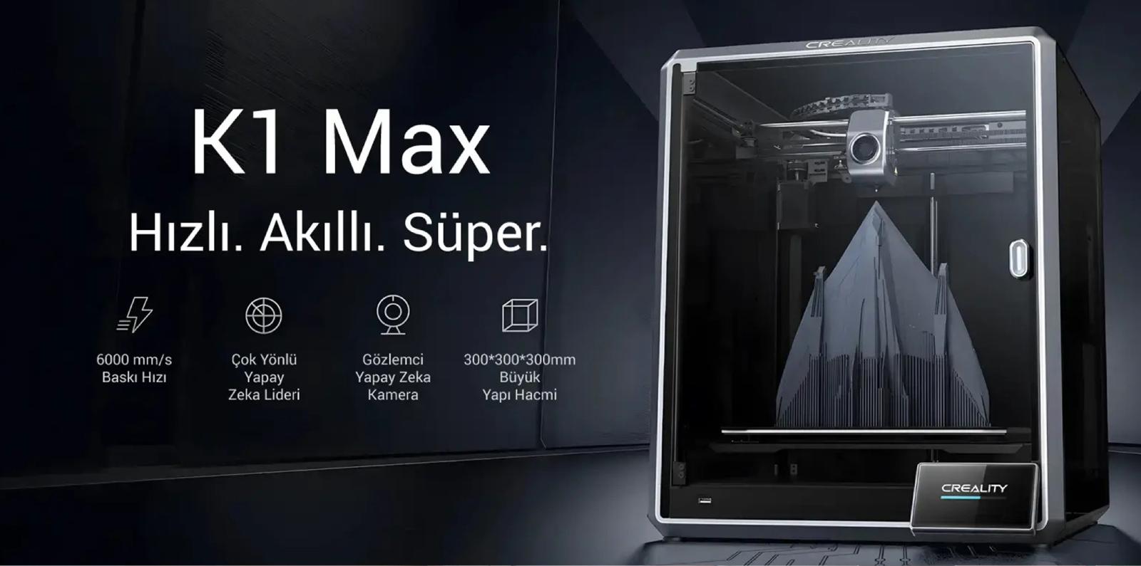 Creality K1MAX 3d yazıcı